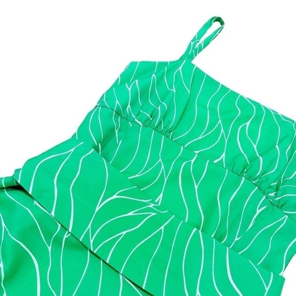 Revolve Susana Monaco Palm Print green maxi dress - Picture 5 of 7